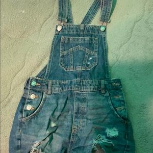 Overall with shorts
